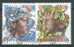 Schweiz 1986 Europa CEPT Natur-/Umweltschutz 1315/16 Gestempelt - Usati