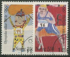 Norwegen 1996 Olympia Zeichnungen 1206/07 Gestempelt - Used Stamps