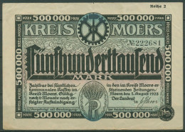 Moers Kreis 500000 Mark 1923, Keller 3593 G, Gebraucht (K1097) - Autres & Non Classés