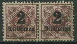 Württemberg Dienstmarken 1923 Mit Aufdruck 180 Waag. Paar Gestempelt - Used