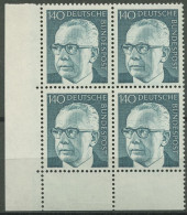 Bund 1972/73 Heinemann 729 4er-Block Ecke 3 Postfrisch - Unused Stamps