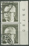 Bund 1972/73 Heinemann Mit Bogennummer 727 Bg.-Nr. Gestempelt - Used Stamps