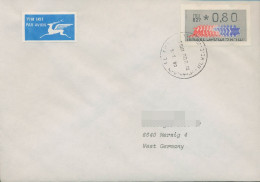 Israel ATM 1990 Hirsch Automat 027 Ersttagsbrief, ATM 3.1.27 FDC (X80413) - Automatenmarken (Frama)