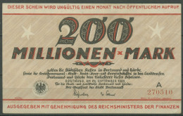 Dortmund 200 Millionen Mark 1923, Keller 1061 M, Leicht Gebraucht (K1099) - Altri & Non Classificati