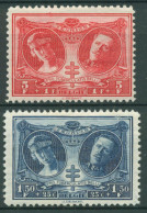 Belgien 1926 Kampf Gegen Die Tuberkulose Königspaar 221/22 Mit Falz - Unused Stamps