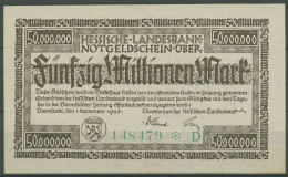 Darmstadt 50 Millionen Mark 1923, Keller 956 D, Leicht Gebraucht (K1112) - Autres & Non Classés