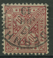 Württemberg Dienstmarken 1906 Ziffer In Schildern 230 A Gestempelt - Gebraucht