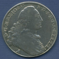 Bayern Madonnentaler 1772 A, Amberg, Maximilian III. Joseph, Sehr Schön (m6453) - Taler & Doppeltaler