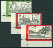 Bund 1973 Saarbrücken Aachen Bremen 787/89 Ecke 3 Unten Links Postfrisch (E913) - Unused Stamps