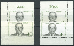 Bund 1975 Gewerkschaft Hans Böckler 832 Alle 4 Ecken Postfrisch (E925) - Nuovi
