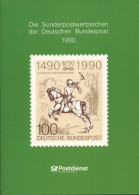 Bund Jahrbuch 1990 Mit Allen Marken Postfrisch Und Schwarzdruck (XL9580) - Neufs