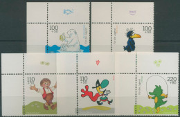 Bund 1999 Jugend: Trickfilmfiguren 2055/59 Ecke 1 Postfrisch (E3041) - Unused Stamps