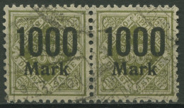 Württemberg Dienstmarken 1923 Mit Aufdruck 171 Waag. Paar Gestempelt - Used