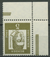 Bund 1961 Bedeutende Deutsche Ecke Aus MHB 347 Yb ER 9.2 Postfrisch - Unused Stamps