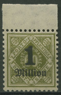 Württemberg Dienstmarken 1923 Mit Aufdruck Mit Oberrand 179 OR Postfrisch - Nuevos