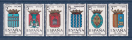 Espagne - YT N° 1326 à 1331 ** - Neuf Sans Charnière - 1965 - Nuovi