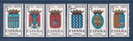 Espagne - YT N° 1326 à 1331 ** - Neuf Sans Charnière - 1965 - Ongebruikt