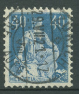 Schweiz 1921 Freimarke Sitzende Helvetia 170 Xa Gestempelt - Usati