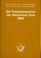 DDR Jahrbuch 1986 Mit Allen Marken, GA Postfrisch Und Schwarzdruck (XL9592) - Ungebraucht