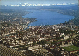 12494947 Zuerich ZH Fliegeraufnahme Mit See Und Alpen Zuerich - Autres & Non Classés