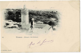 Tlemcen Mosquée Sidi-Halouie Circulée En 1903 Avec Ambulant Voir Verso Oran à Relizane - Tlemcen