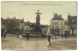 MELUN - La Place Saint Jean Et La Côte Saint Liesne - Melun