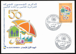 FDC/Année 2013-N°1657 : 50° Anniversaire Création De La C.A.A.R (Cie D'Assurances)  (d) - Algerije (1962-...)