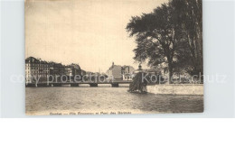 12480107 Geneve GE Ille Rousseau Et Pont Des Bergues  Geneve - Sonstige & Ohne Zuordnung