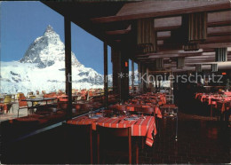12479057 Zermatt VS Restaurant Glacier Trockener Steg Matterhorn Zermatt VS - Autres & Non Classés