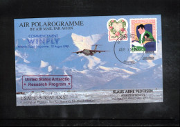 USA 1999 US Antarctic Research Program - Commencement WINFLY Antarctic Supply Programme Interesting Cover - Programmes Scientifiques