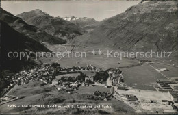 12475087 Andermatt Fliegeraufnahme S. Gorrhard Und Furka Andermatt - Other & Unclassified