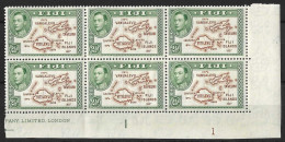 FIJI.....KING GEORGE VI...(1936-52..)....DISCRIPTION BELOW.......RARE FLAW, EXTRA ISLAND IS MNH.............. - Fidji (...-1970)