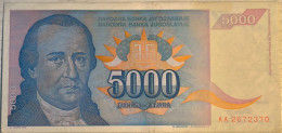 5000 Dinara, 1994. Yugoslavia - Jugoslawien