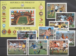 Paraguay 1979, Football World Cup In Argentina, 9val.+BF - 1978 – Argentine
