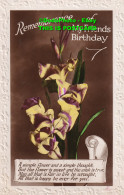 R385481 Remembrance Of My Friends Birthday. RP. Post Card. 1929 - World