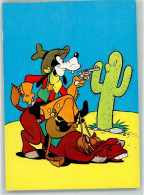 39786009 - Goofy Zielt Auf Einem Lachenden Pferd Sitzend In Der Wueste Mit Einer Pistole Auf Einen Kaktus Cowboy Pferd  - Disney