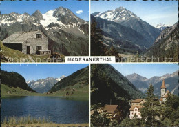 12458707 Maderanertal Kirche See Berge Huette Maderanertal - Sonstige & Ohne Zuordnung