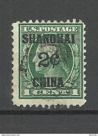 USA Post In China Chine Shanghai 1919 Michel 1 O - China (Sjanghai)