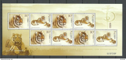 CHINA 2004 Tiger Sheetlet Kleinbogen MNH - Félins