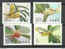 CHINA 1995 Michel 2600 - 2603 MNH Blüten - Unused Stamps