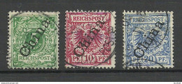 Germany Deutsche Post In CHINA 1898 Michel 2 - 4 II O - Deutsche Post In China