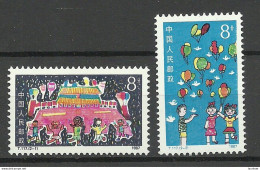 CHINA 1987 Michel 2123  - 2124 MNH Tag Des Kindes Kinderschutz - Unused Stamps