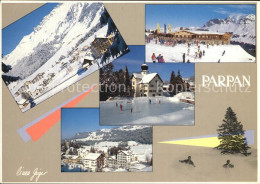 12455477 Parpan Mit Alp Staetz Eisbahn Kirche Parpan - Autres & Non Classés