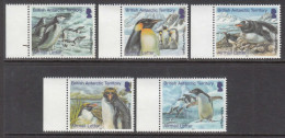 2014 British Antarctic Territory Penguins Airmail Complete Set Of 5 MNH - Ungebraucht