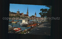 12439347 Zuerich ZH Blick Auf Limmat Und Stadthausquai Zuerich - Autres & Non Classés