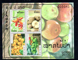 LAOS -  2010 - FRUITS SOUVENIR SHEET  MINT NEVER HINGED - Laos