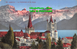 R412375 158. Lausanne. La Cathedrale Et Les Alpes. Jaeger. Geneve - World