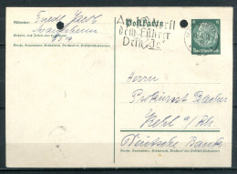 ALLEMAGNE - 10.4.38 - Mi P226 - "Am 10 April Dem Führer Dein "Ja" " - Postkarten