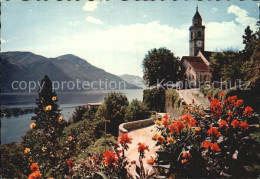12417287 Ronco Sopra Ascona Panorama Lago Maggiore Kirche Ronco Sopra Ascona - Altri & Non Classificati