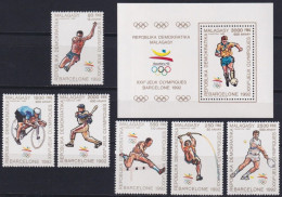 Madagascar 1989 - Olympic Games Barcelona 92 Yvert Mnh** - Sommer 1992: Barcelone